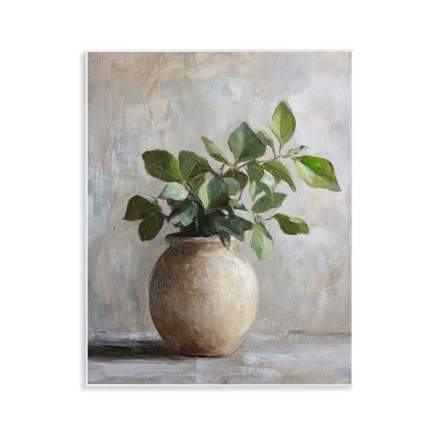 Stupell Industries Potted Green House Plant Wall Plaque, design by Petal Prints Design
