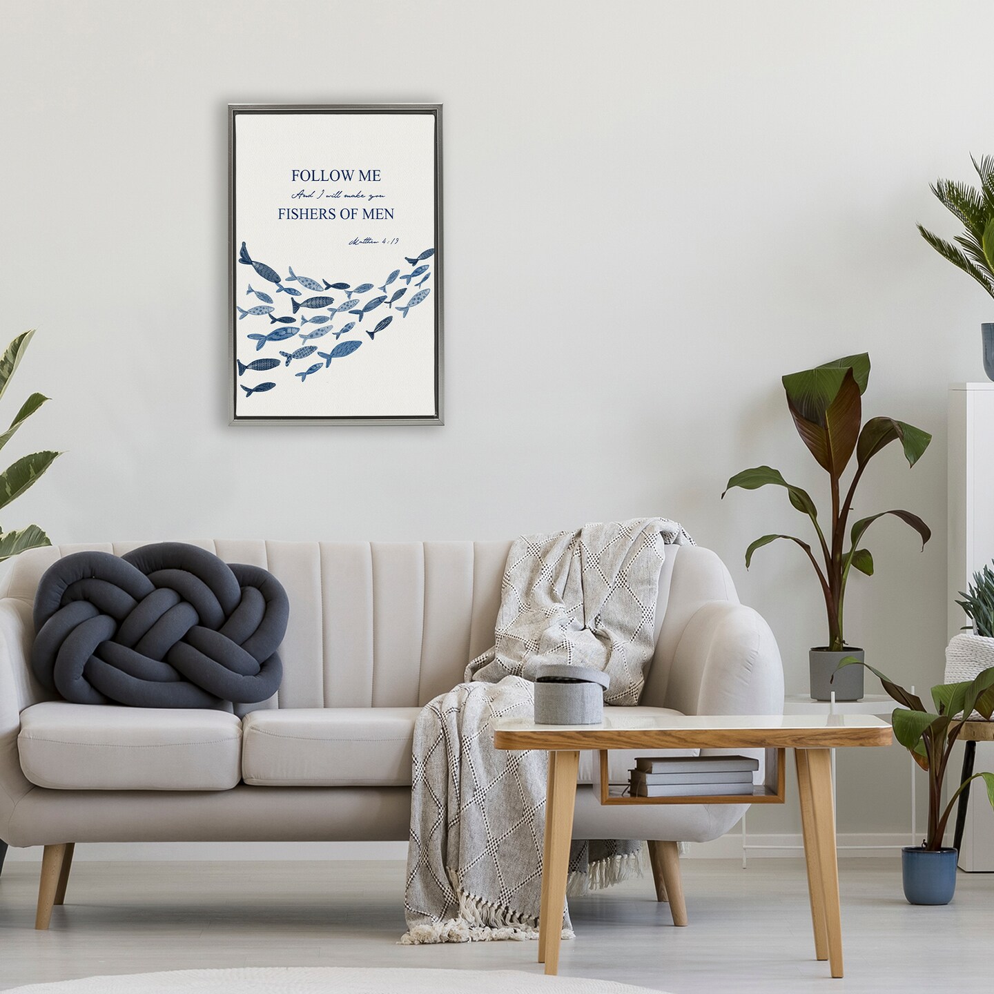 Stupell Industries Follow Me Fishers Of Men Floating Frame, design by Yen