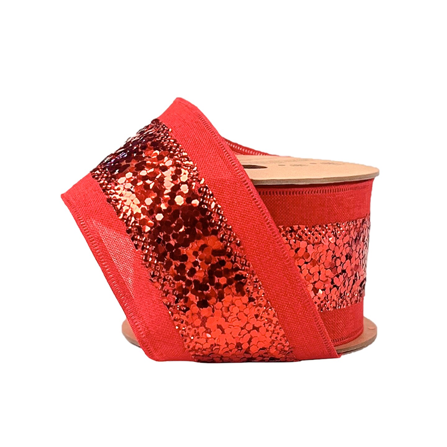 LaRibbons 2 1/2&#x22; Metallic Striped Wired Ribbon | 10 Yard Roll