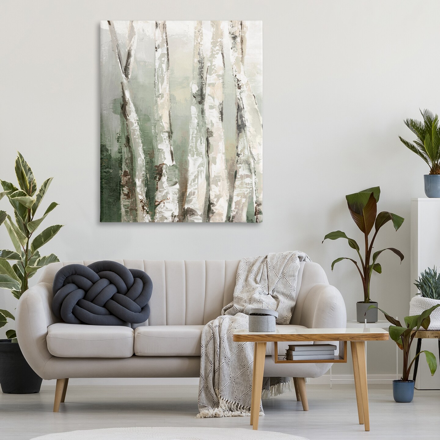 Stupell Industries Birch Green Forest Canvas, design by Luna Mavis