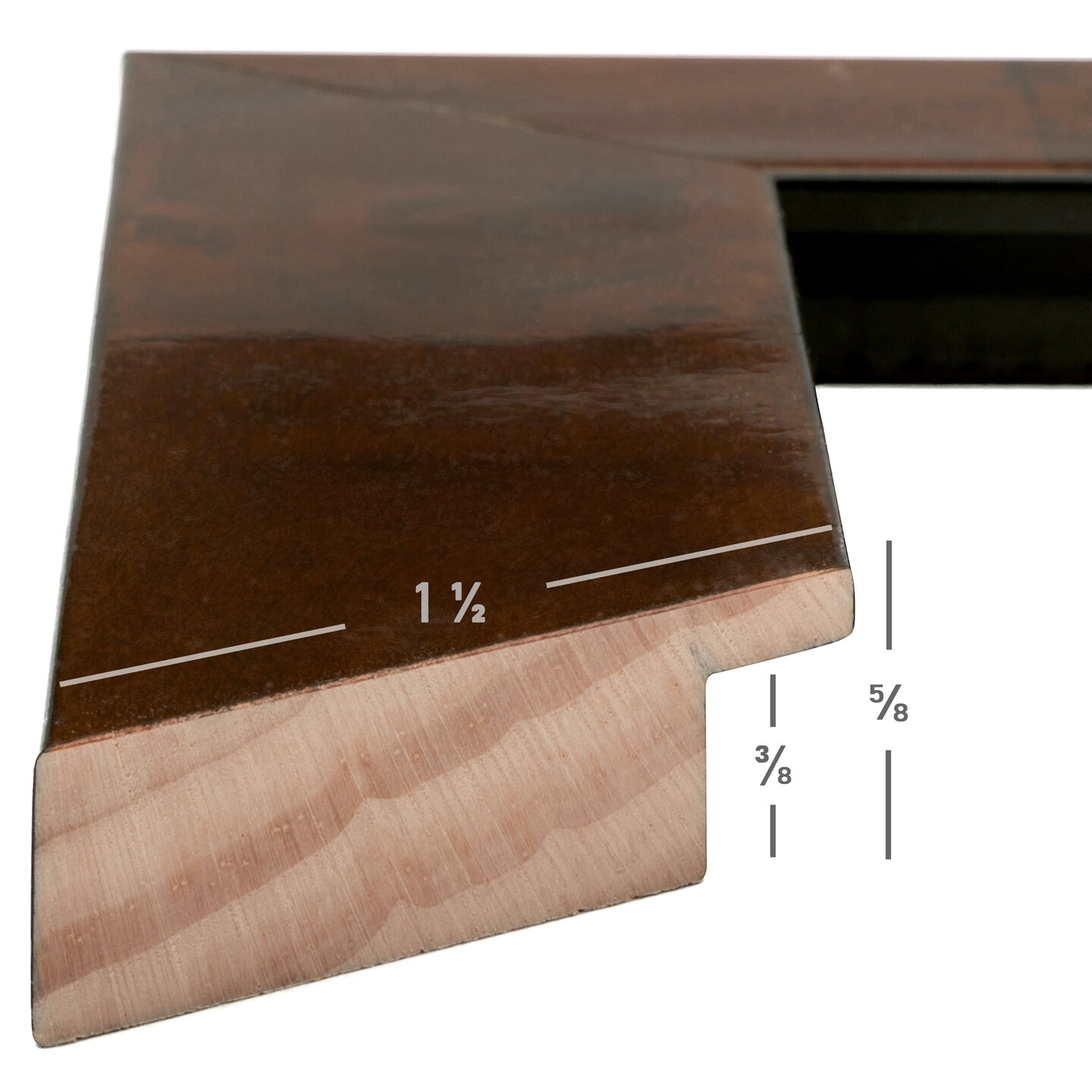 16x20 Innovations 1.5 Inch Wood Moulding, Wall Display Frame for Art, Posters, or Photos wallsthatspeak