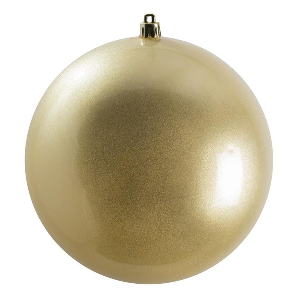 Vickerman 6&#x22; Champagne Candy Ball UV Drilled 4/Bag - N591538DCV