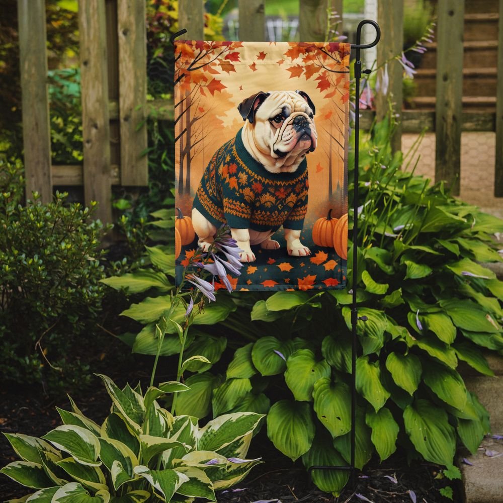 Edge Collections - 11.25" X 15.5" - Multicolor - Garden Flag English Bulldog Decorative Yard Flag - 1 Piece