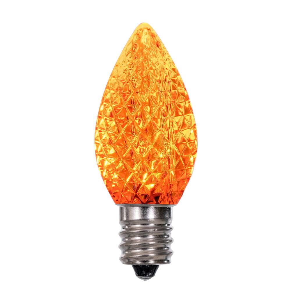 Vickerman C7 Faceted LED Orange Twinkle Bulb 25/Bx - XLEDC78T-25