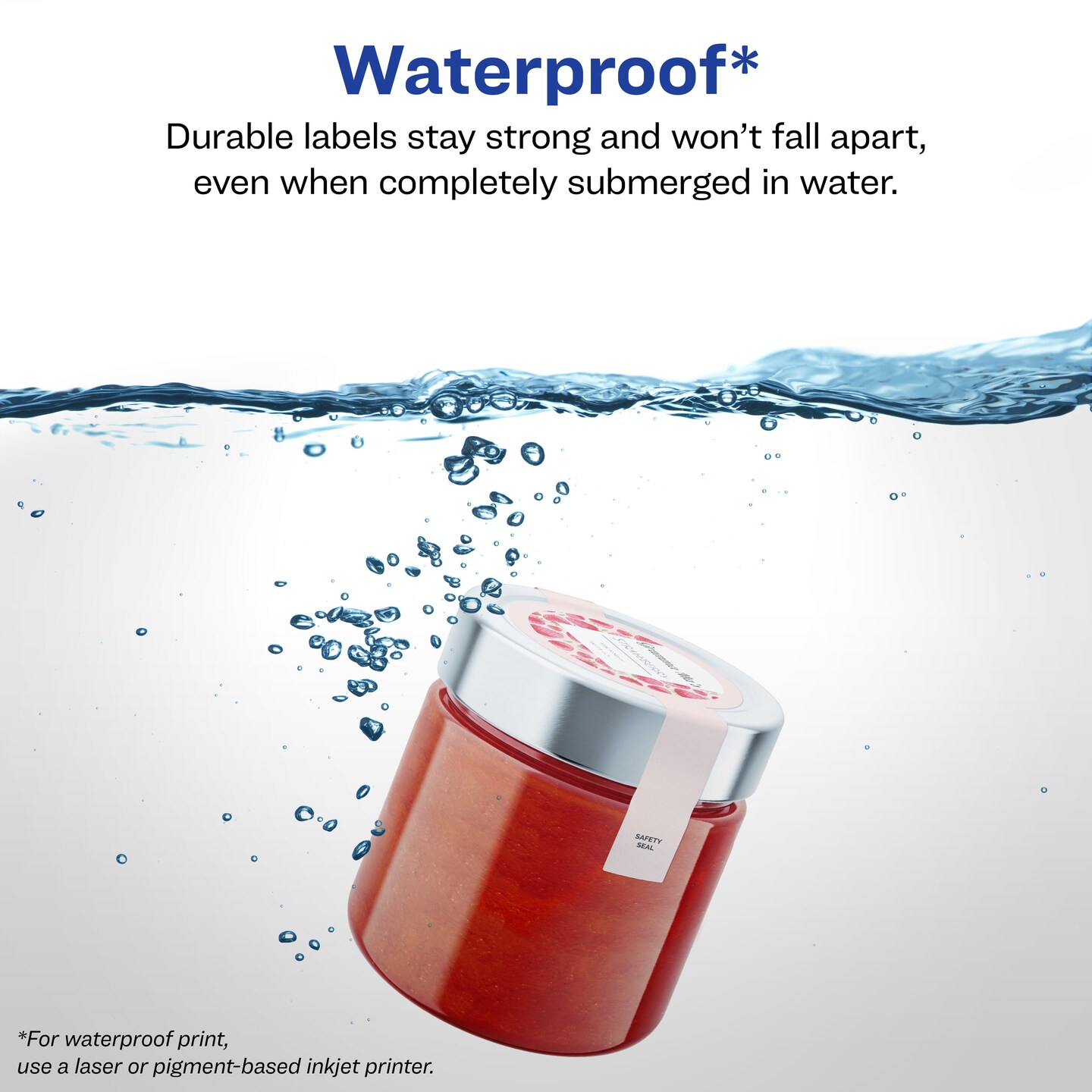 Avery Durable Waterproof Wraparound Labels with Sure Feed, 2-3/8" x 8"