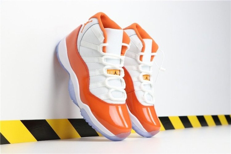 Air Jordan 11 'florida Gators' White Orange Sneakers | MakerPlace