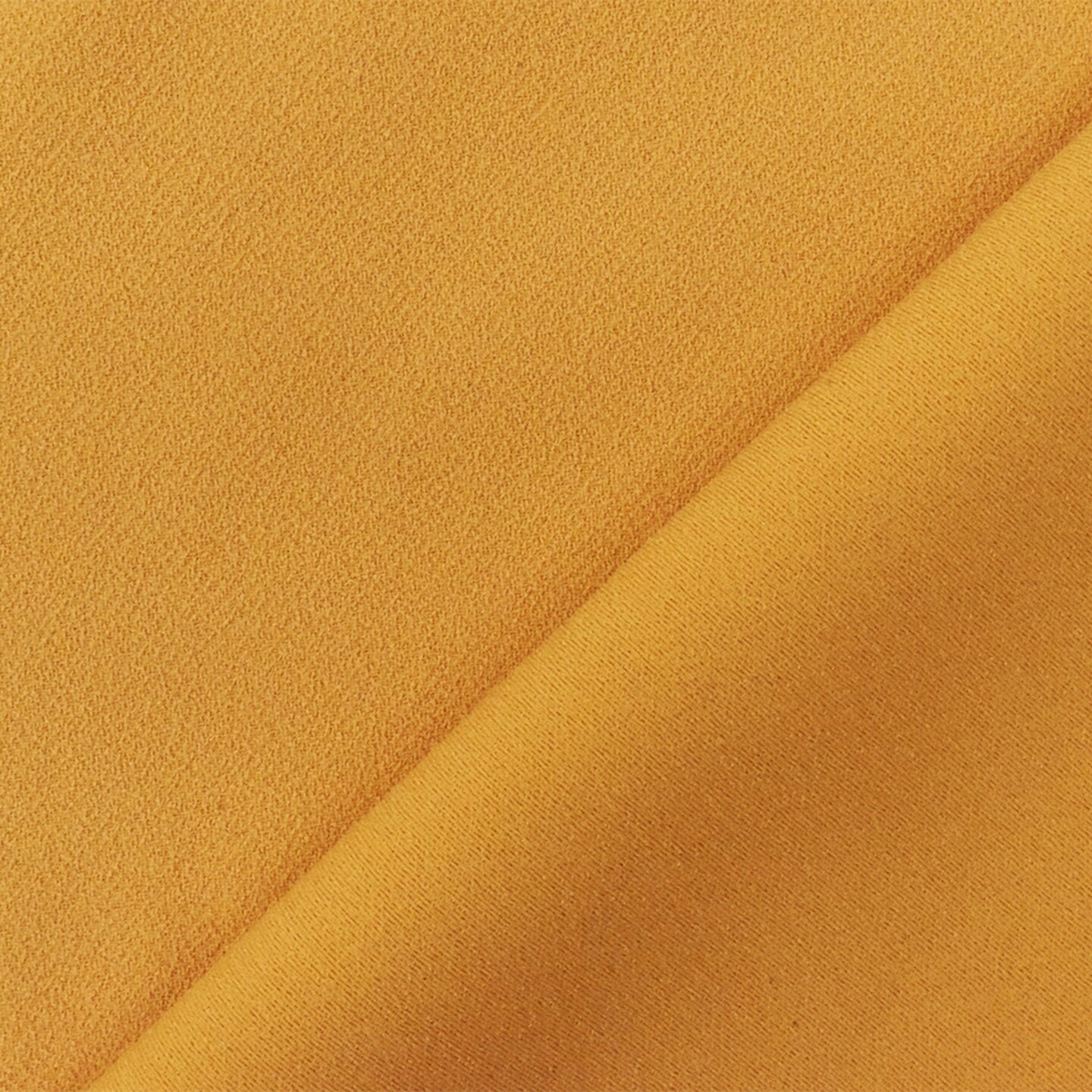 Yellow Famous Designer Poly Double Sided Crepe Woven Fabric By the Yard