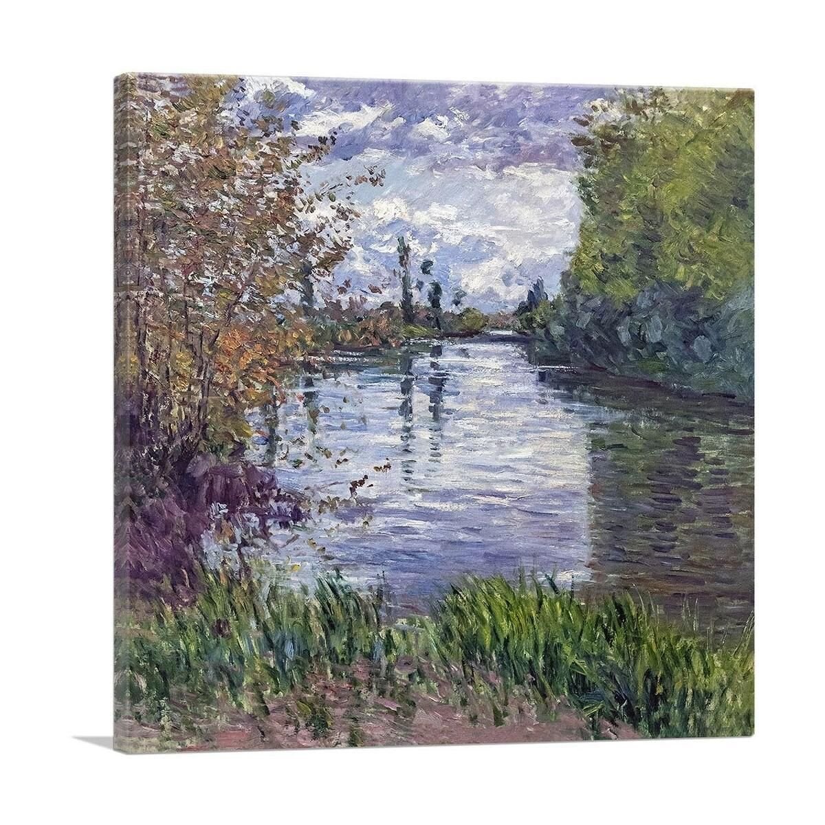 12" x 12" - Multicolor - Le Petit Bras de la Seine en Automne, 1890 â ...