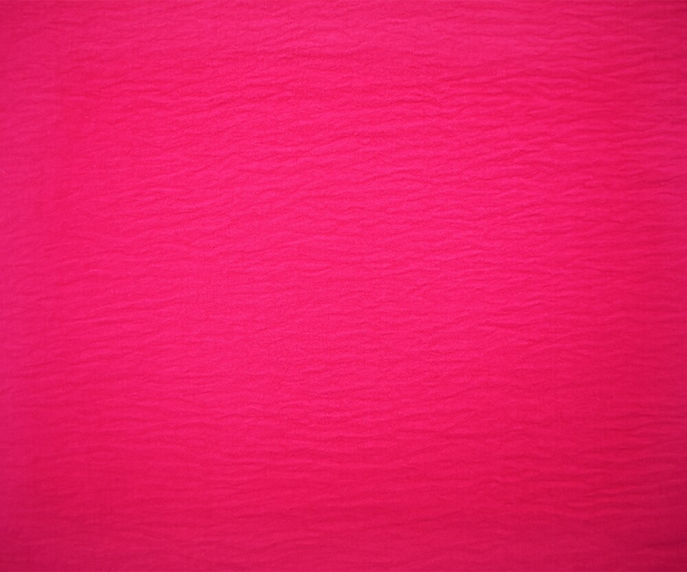 Hot Pink Polyester Air Flow CEY Crepe Solid Woven Fabric By the Yard