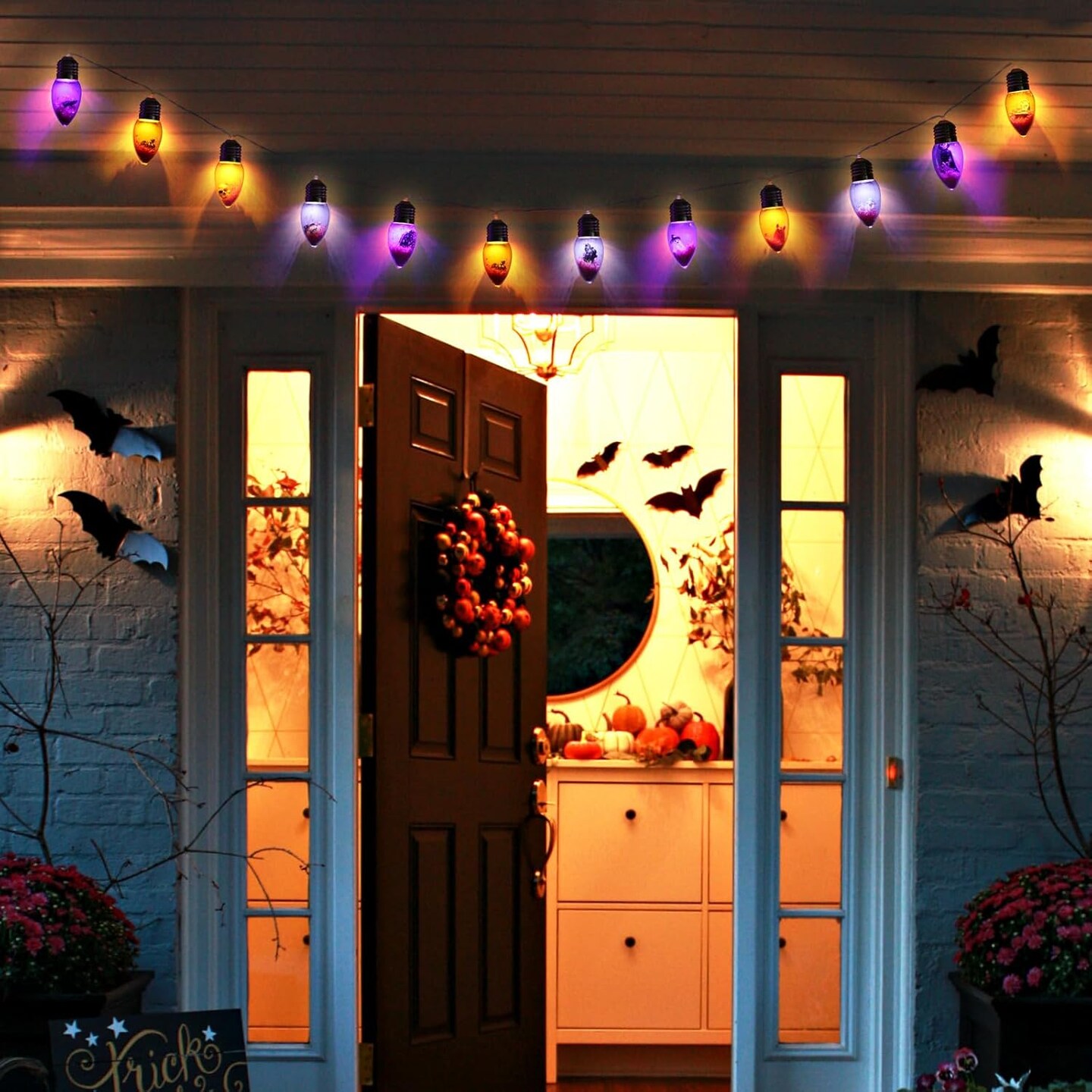 Halloween String Lights (red, blue, white)