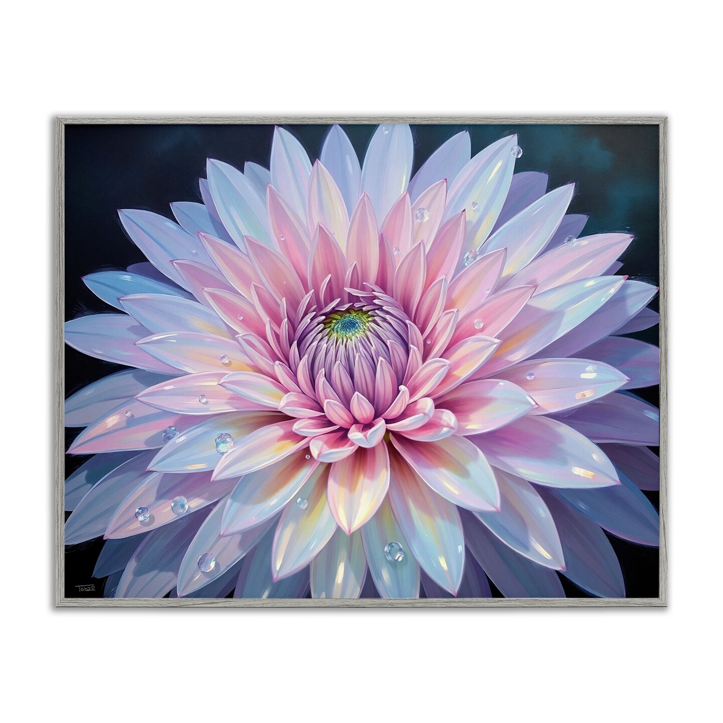 Stupell Industries Dew Kissed Pink Chrysanthemum Framed Giclee