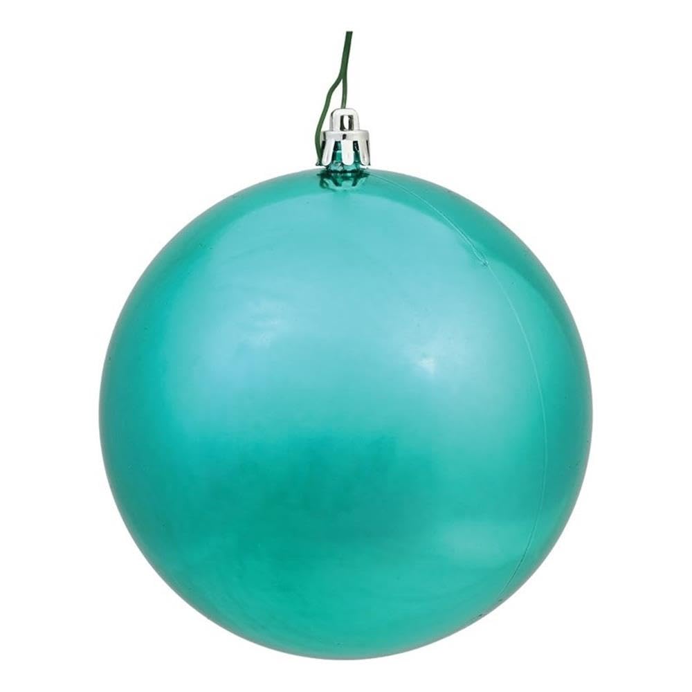 Vickerman 10&#x22; Teal Shiny Ball UV Drilled Cap - N592542DSV