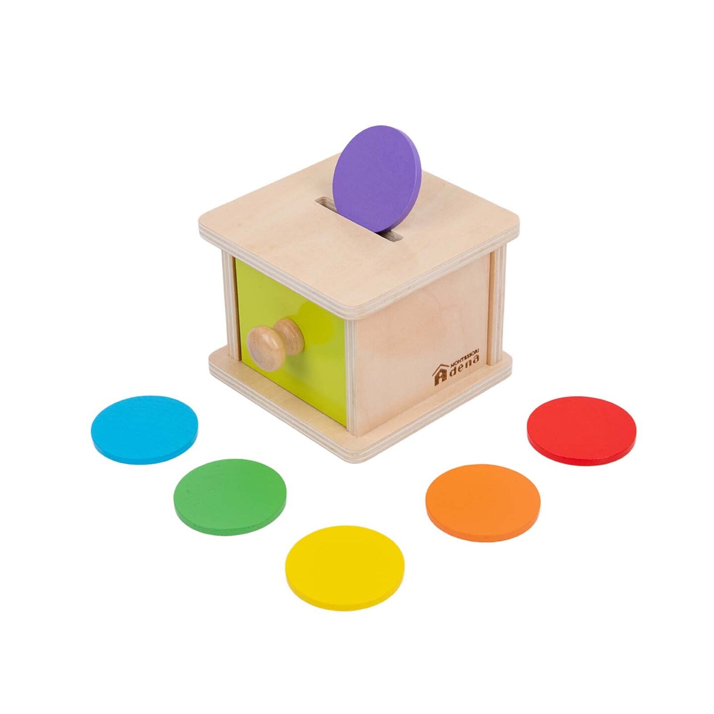 Dailyfunn Montessori Toys Coin＆Ball 2-in-1 Drop Box Object Permanence Box for Infant Baby Preschooler 6-24 Months並行輸入 : Dailyfunn Montessori Wooden Farm Toys for Babies