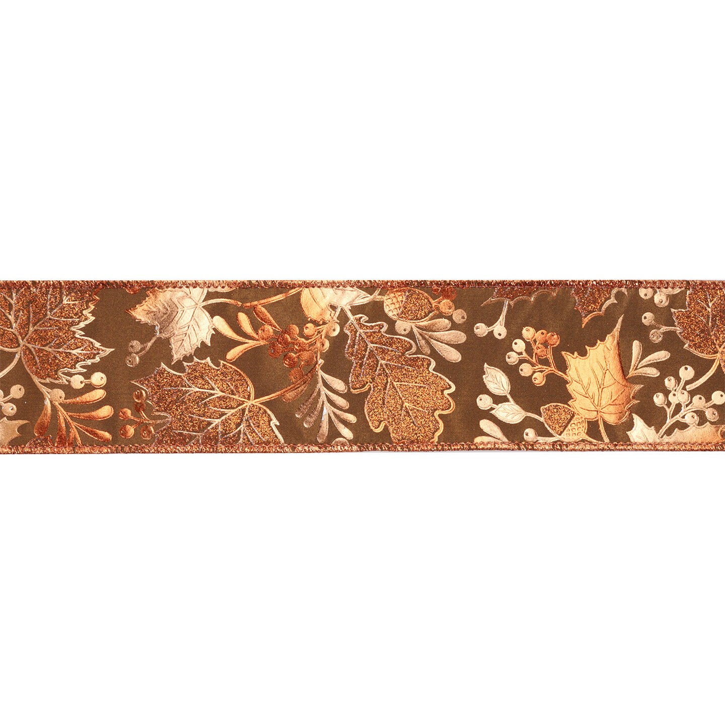 LaRibbons 2 1/2&#x22; Wired Ribbon | Leaf | 10 Yard Roll