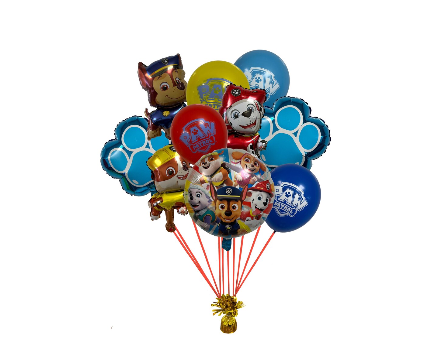 Paw Patrol 10 Piece Balloon Bouquet