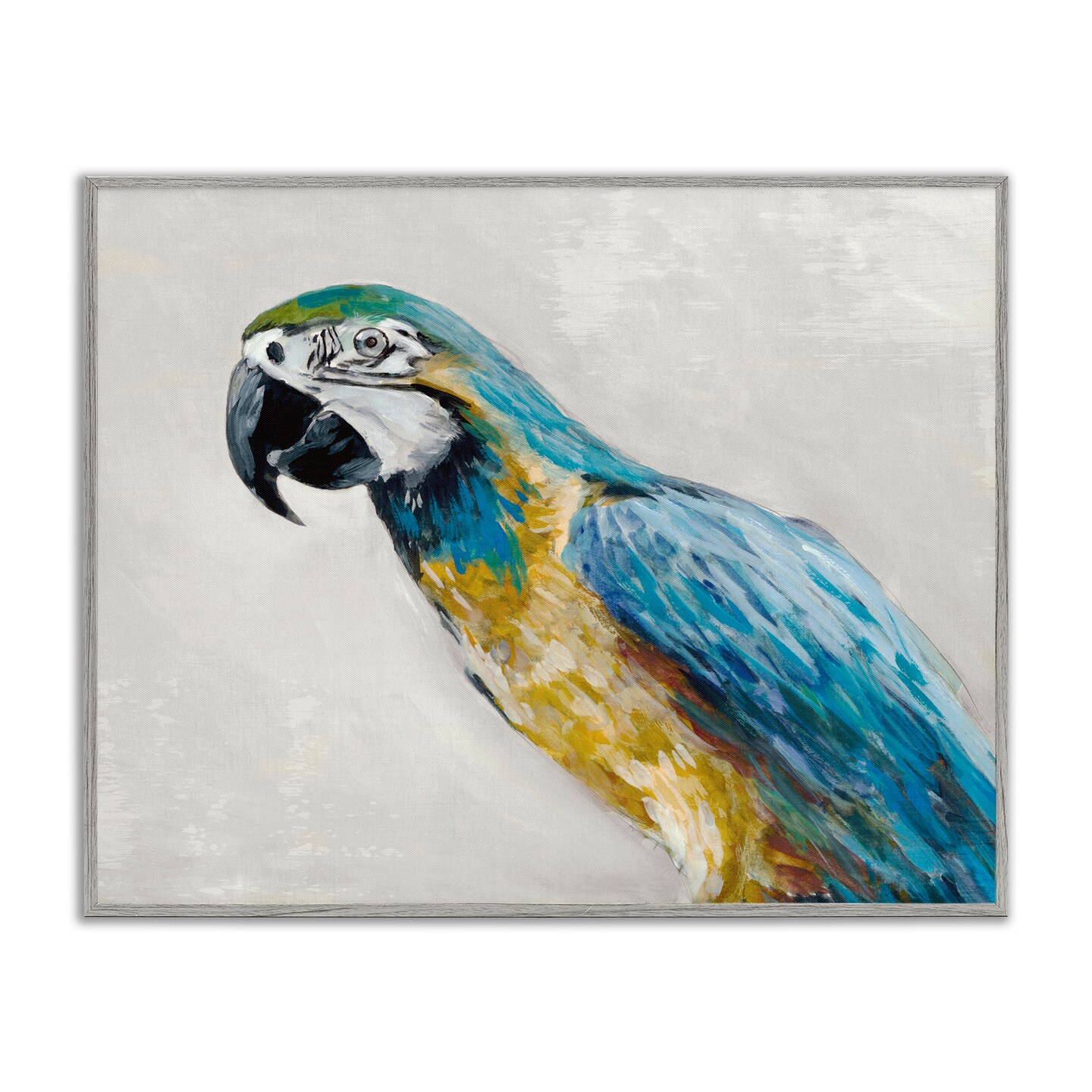 Stupell Industries Polly Parrot Portrait Framed Giclee, design by