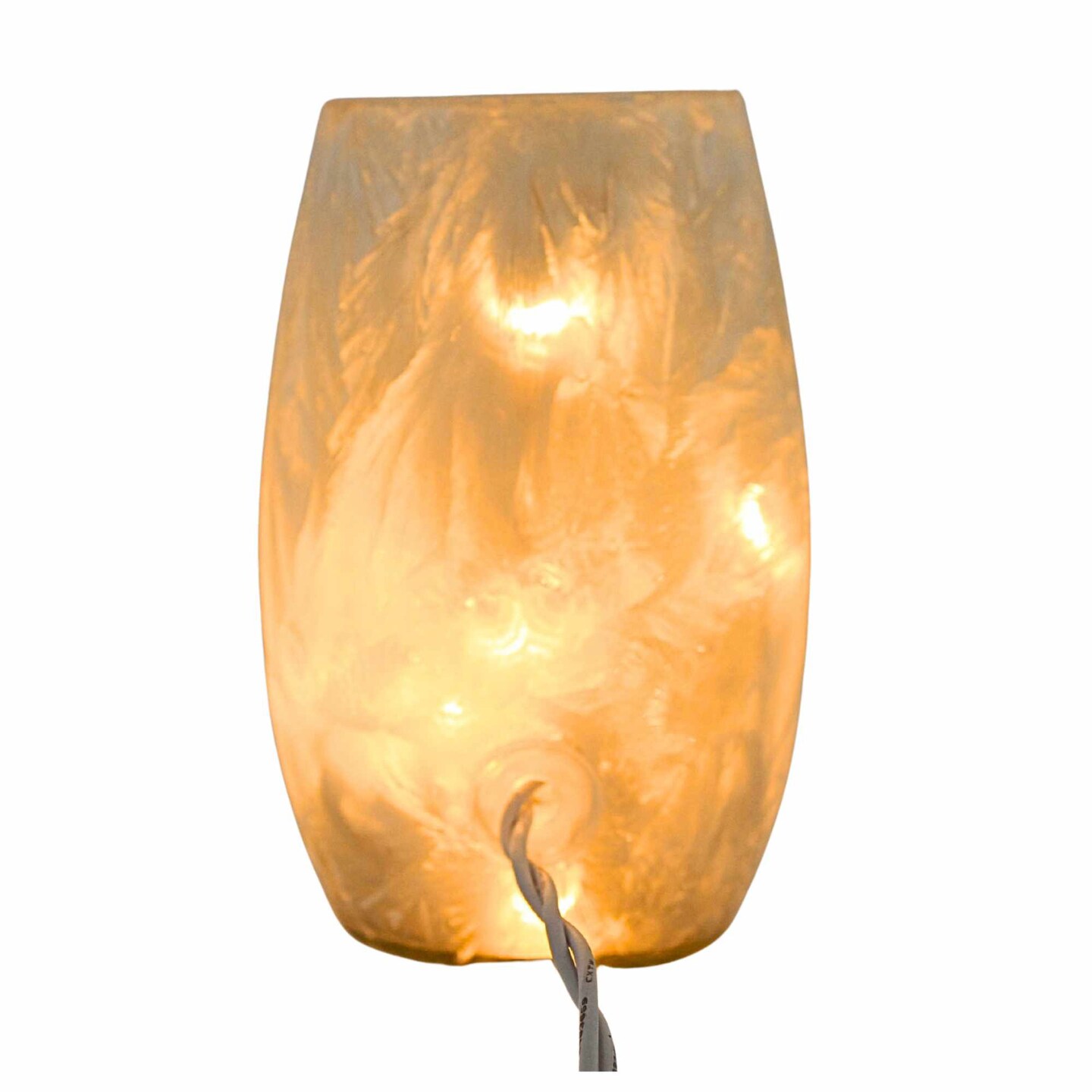 Stony Creek 5.0 Inch Play Bal Pre-Lit Small Vase Everyday Lighted Glass Accent , Sports Game Electric