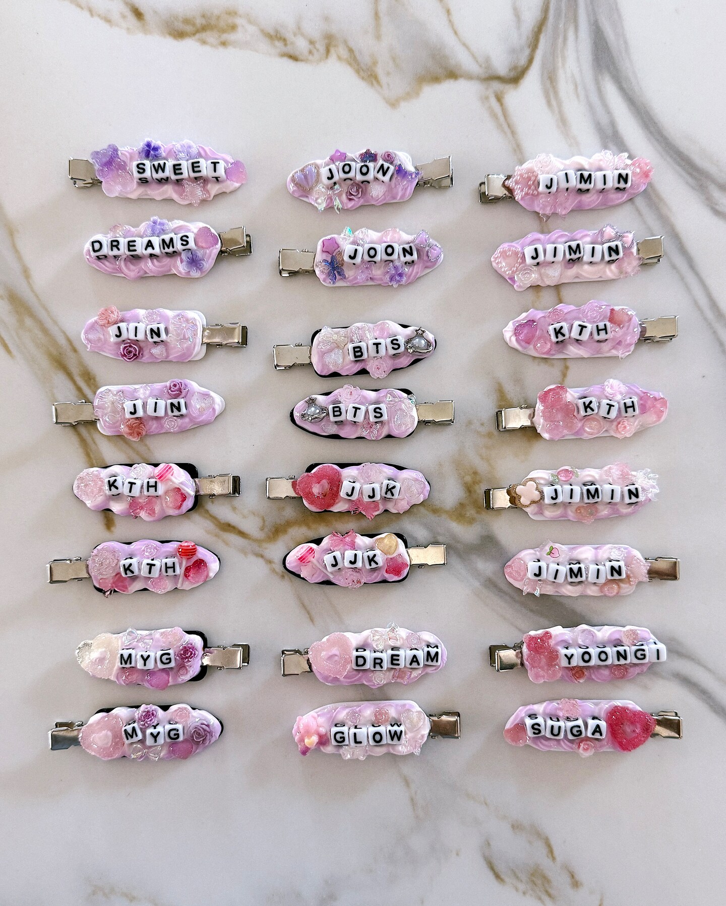 BTS Bangtan Inspired Decoden No Crease Hair Clips | MakerPlace by