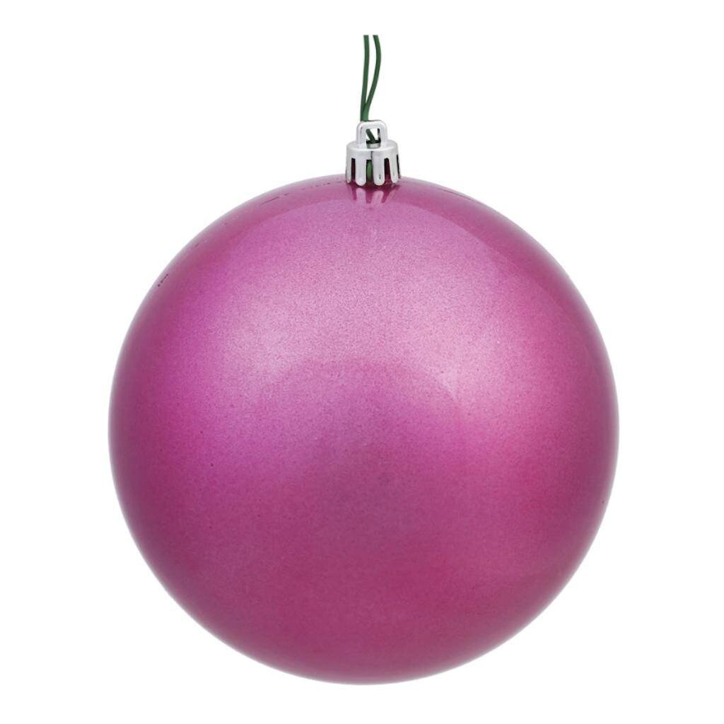 Vickerman 4.75" Mauve Candy Ball UV Drilled 4/Bg - N591245DCV