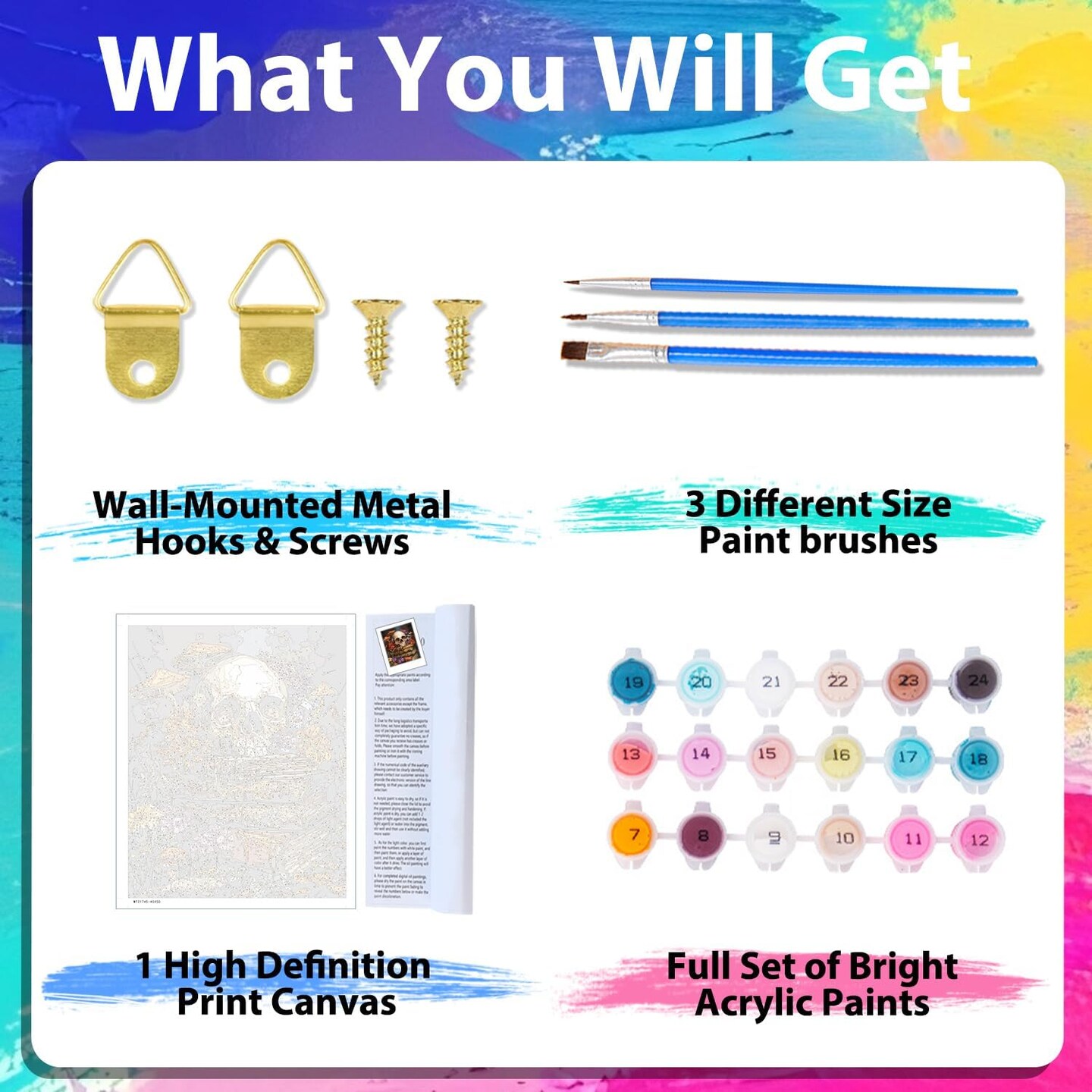 Adult Paint by Number Kits Suitable for Gifts and Interior Decor 16x20 Inch(02-Halloween)