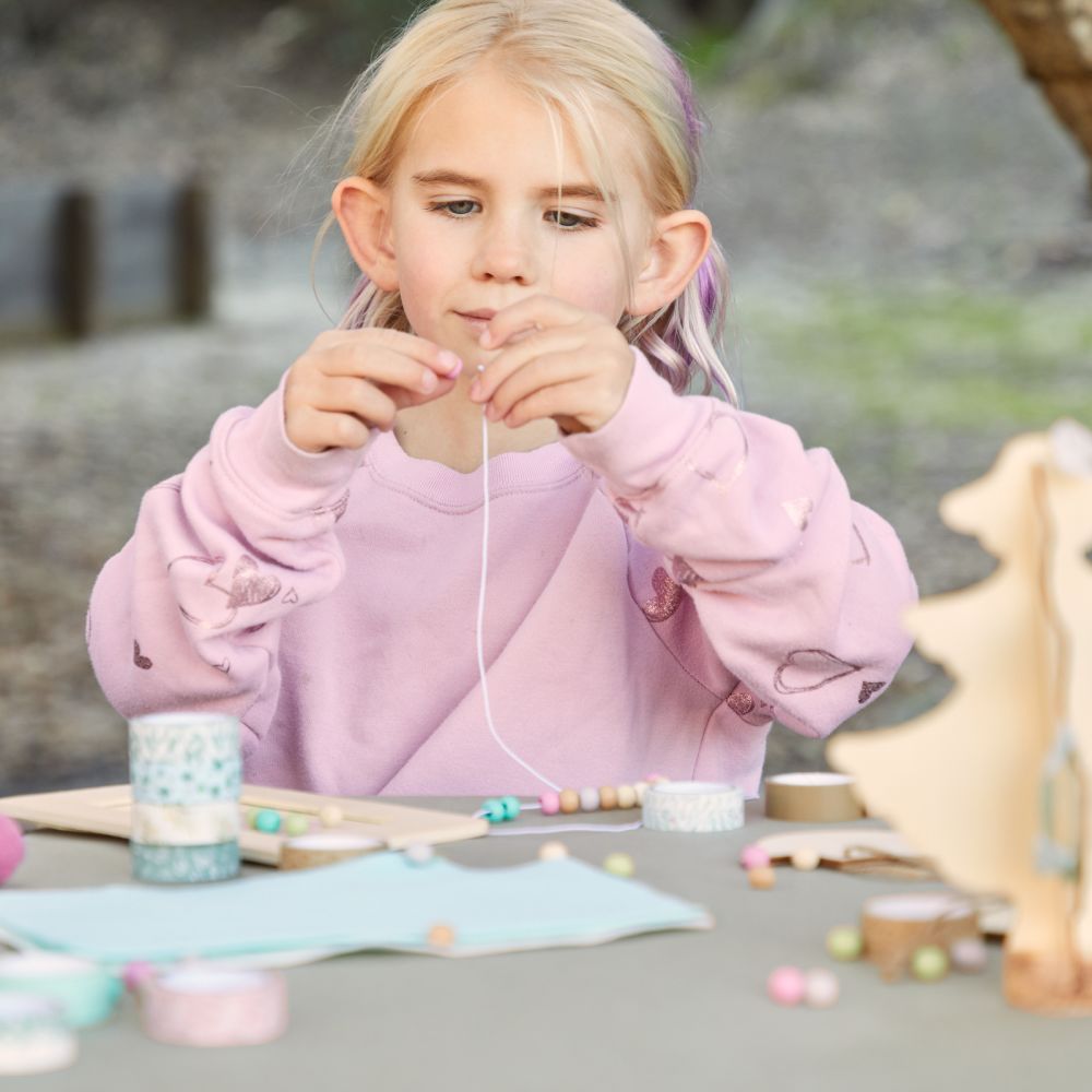 Colorations Wood Tree Craft Kit, Set of 12, Easy Assembly, Arts & Crafts, Holiday Project, Seasonal Craft, Nature, for Kids, Decorate, DIY, DYO, Personalize, Gifts, School, Teacher, Christmas