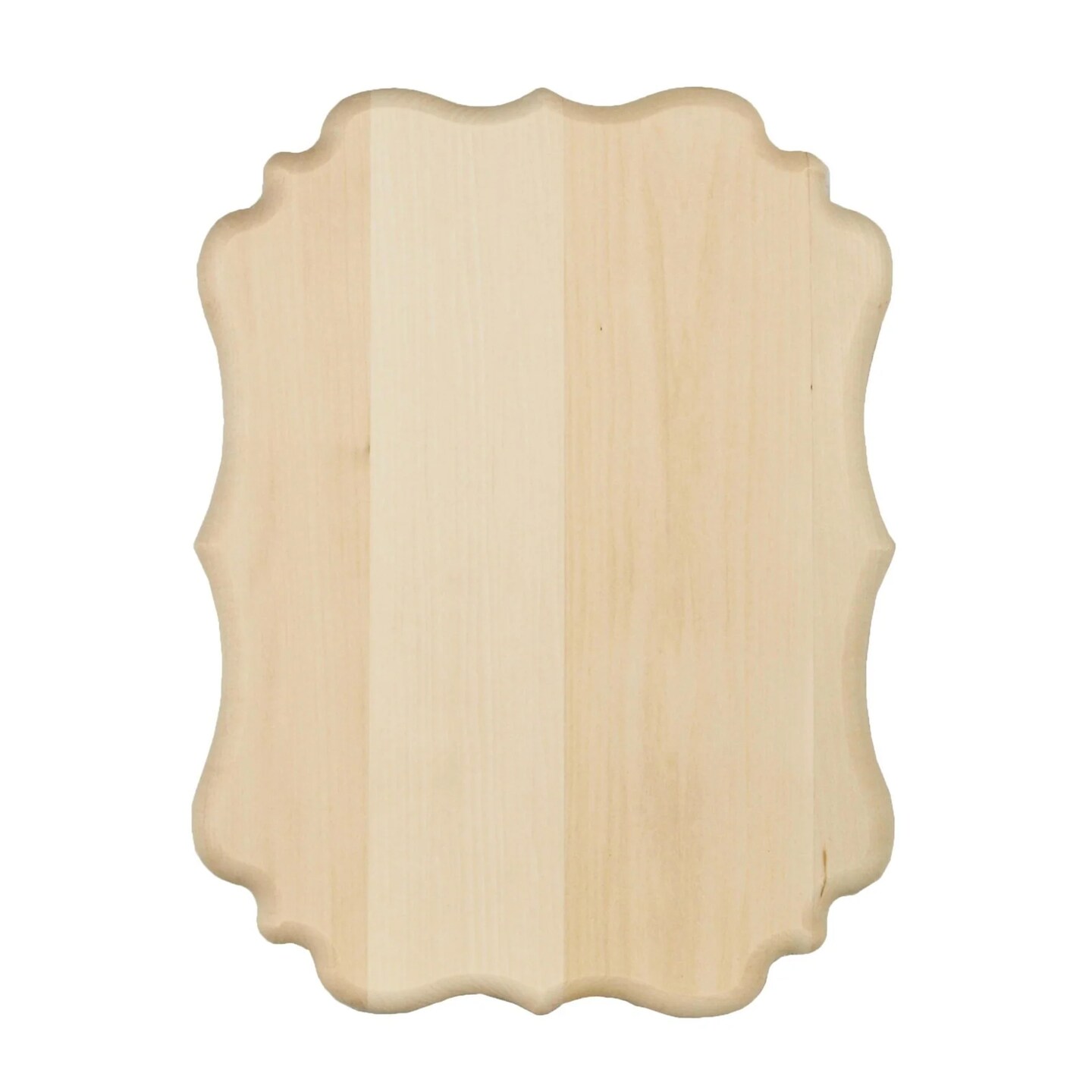 Unfinished Basswood Vintage Style Plaque, 6-Pack for Painting & Woodburning