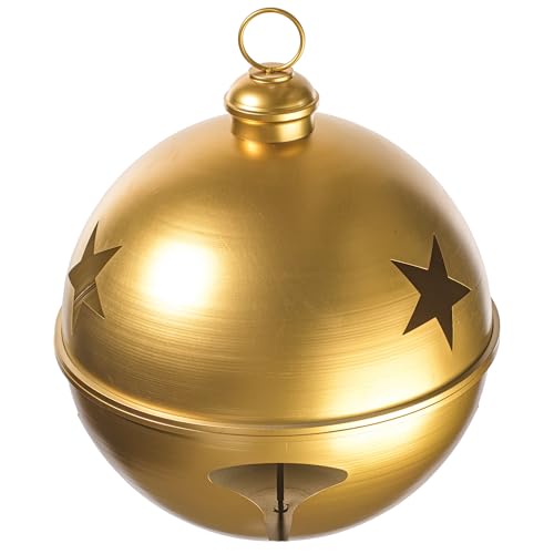 24&#x22; Gold Iron Bell Ornament