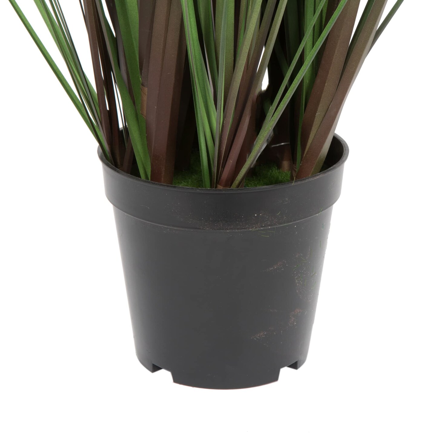 Vickerman 36" Artificial Potted Green Straight Gras and Cattails.