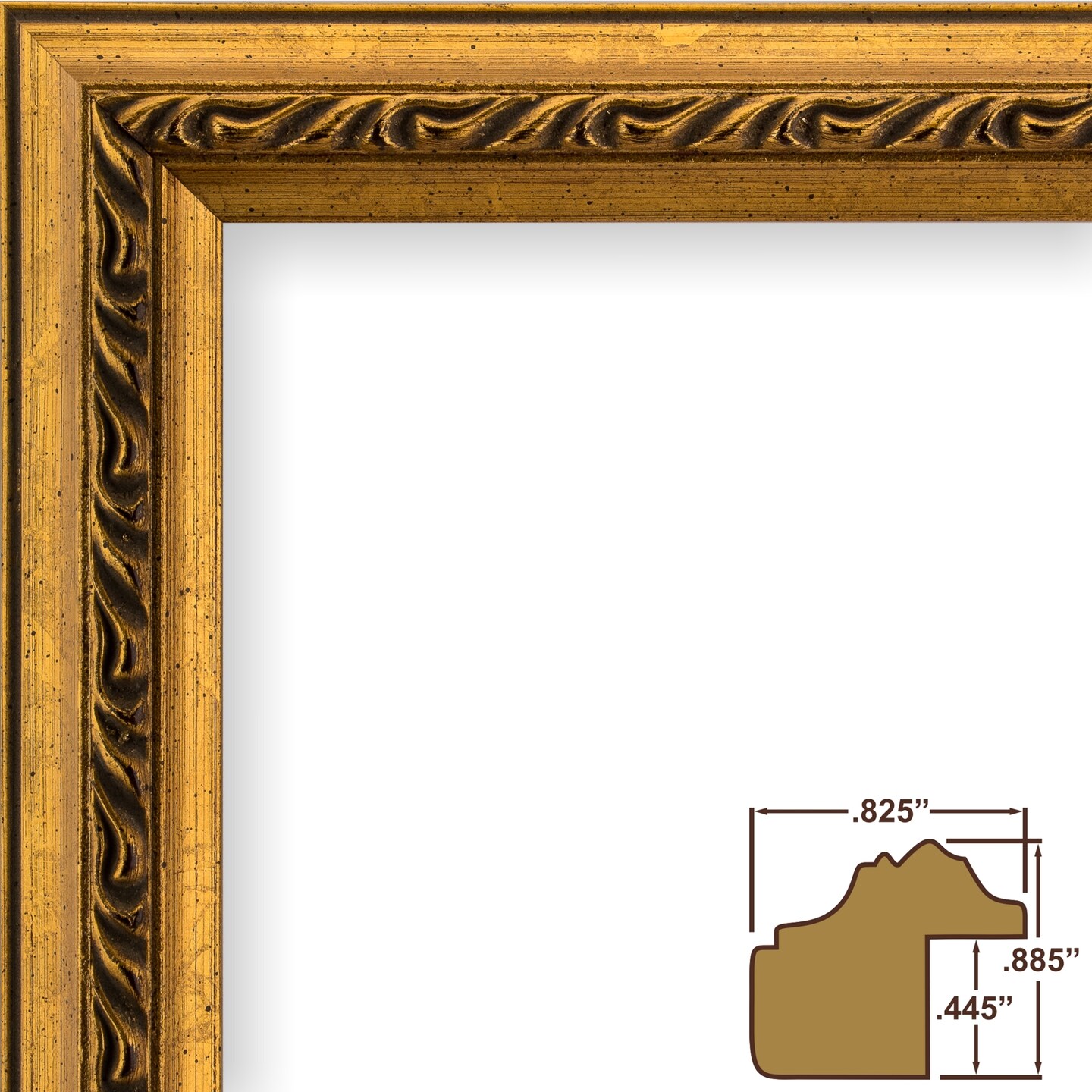 16x20 Picture Frame, Whittemore 0.875 Inch Wood Moulding, Wall Display Frame for Art, Posters, or Photos by wallsthatspeak