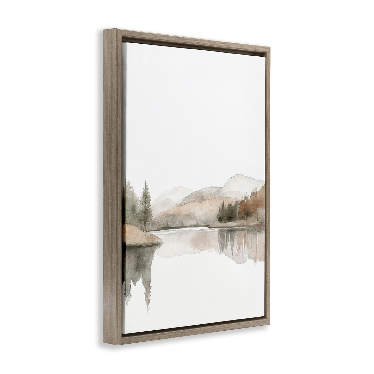 Stupell Industries Softly Flowing Watercolor Seascape Floating Frame, design by Mona Grace