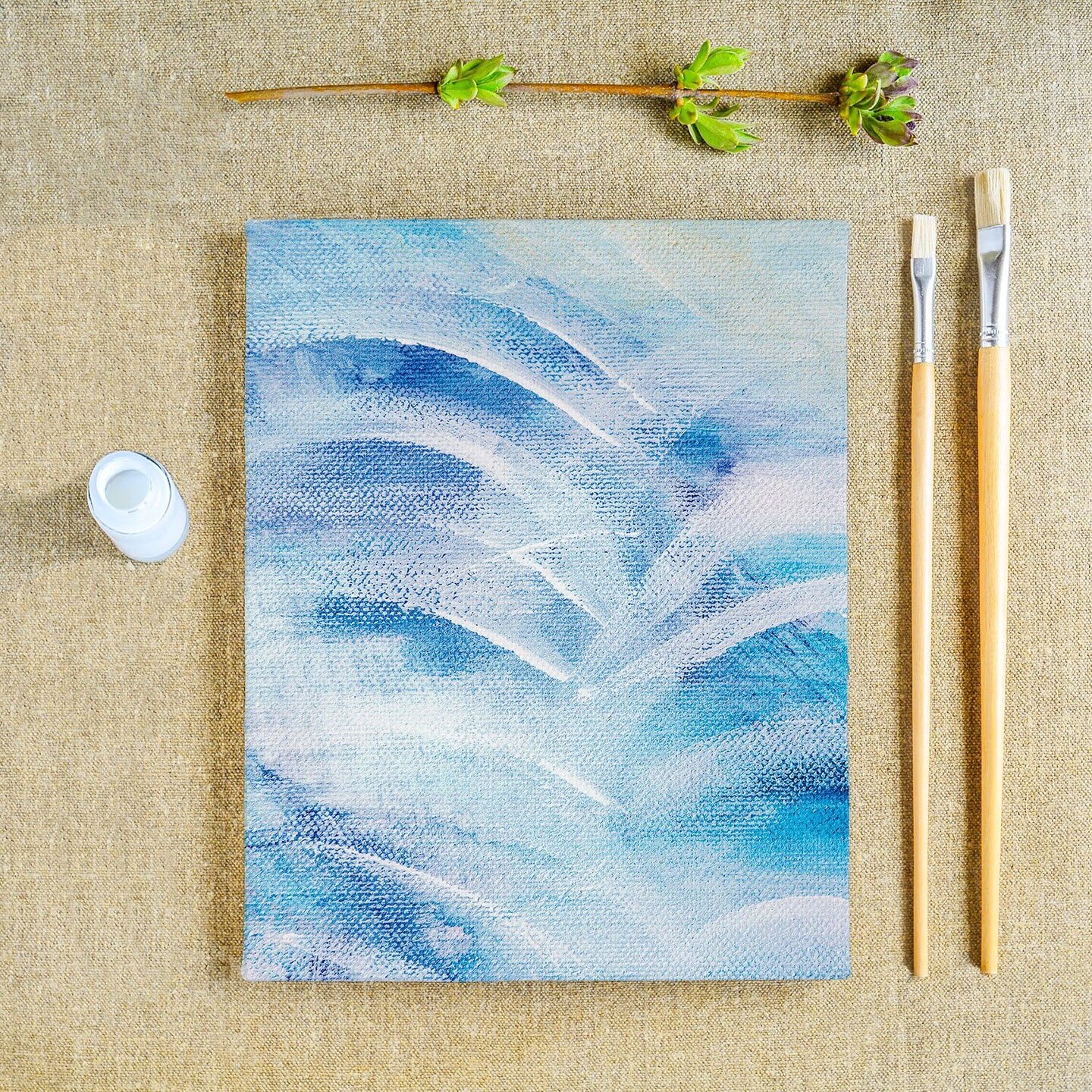 Acid Free Canvas Panel Boards for Painting 12-Pack(White)