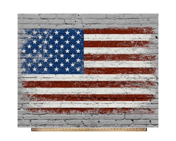 US Flag Old Glory Digital Cotton Print Panel | 100% Cotton | Sold By the Panel