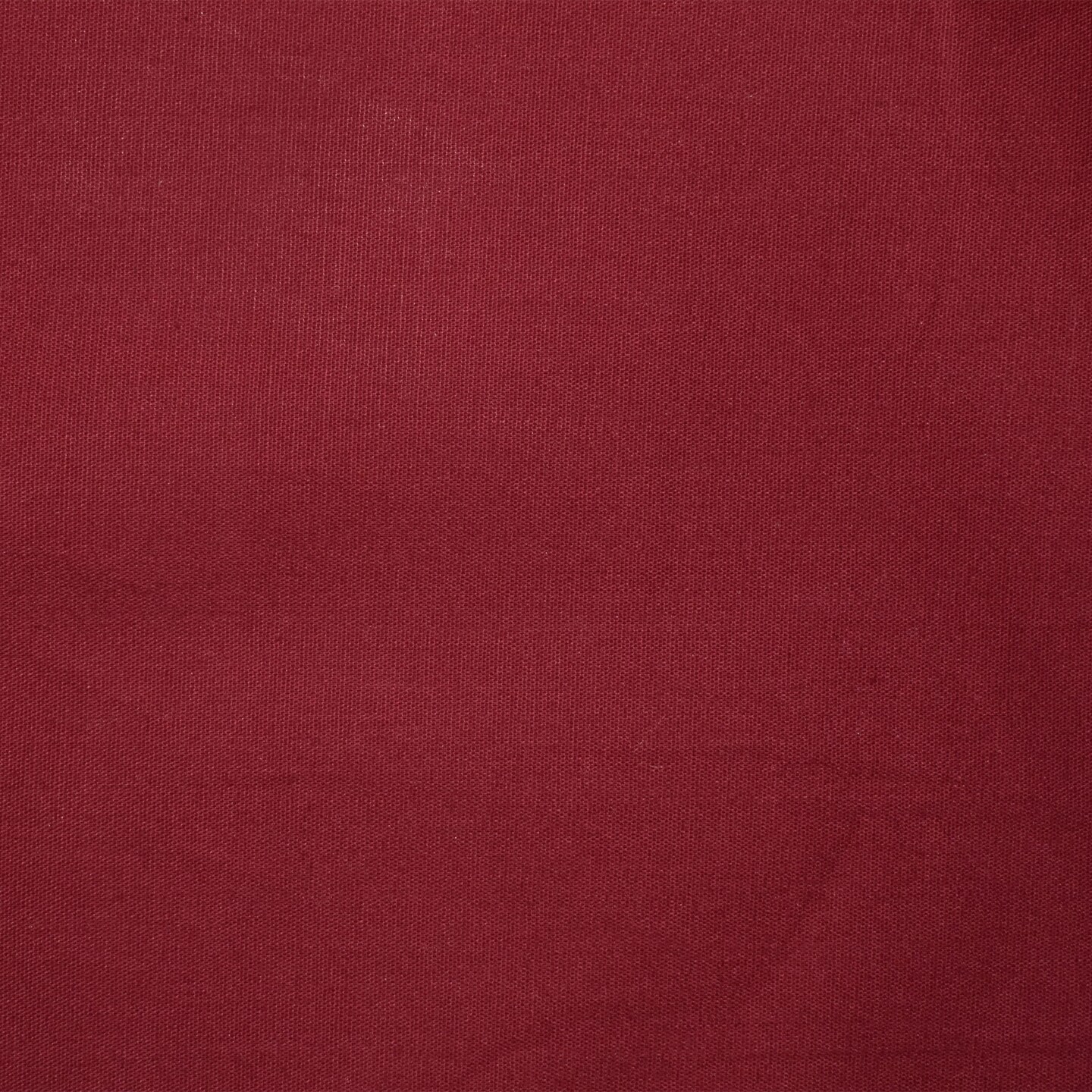 Ruby Red Poplin Stretch Woven Fabric By the Yard