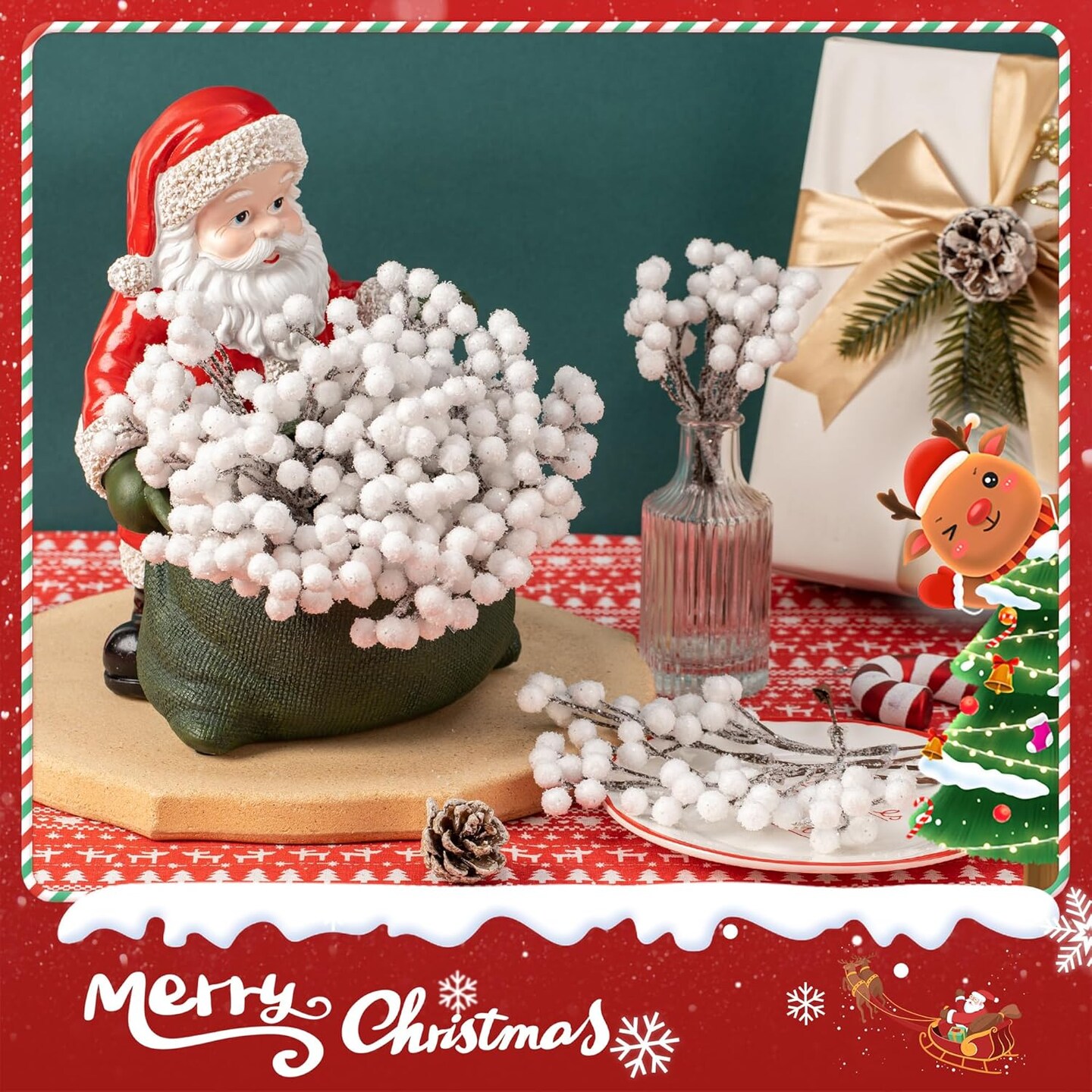 36 Pack Artificial Berry(White)