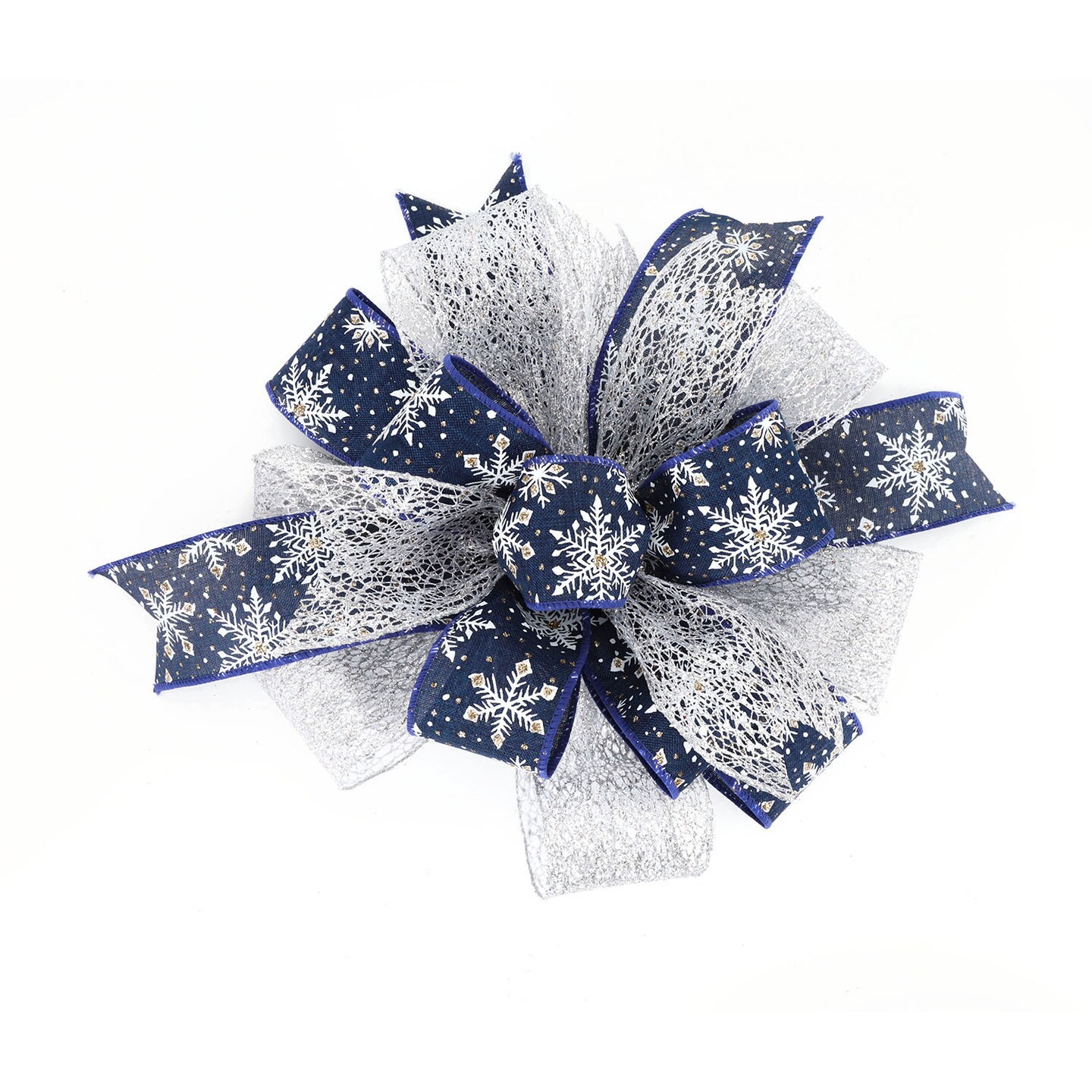 LaRibbons 4&#x22; - 2 1/2&#x22; Mesh Wired Ribbon | 10 Yard Roll