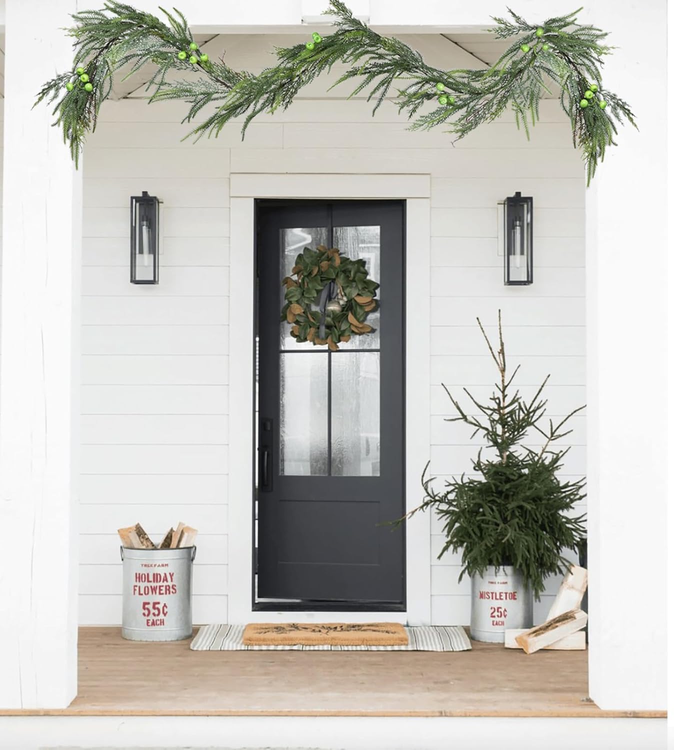 Christmas Norfolk Pine Garlands - 6FT