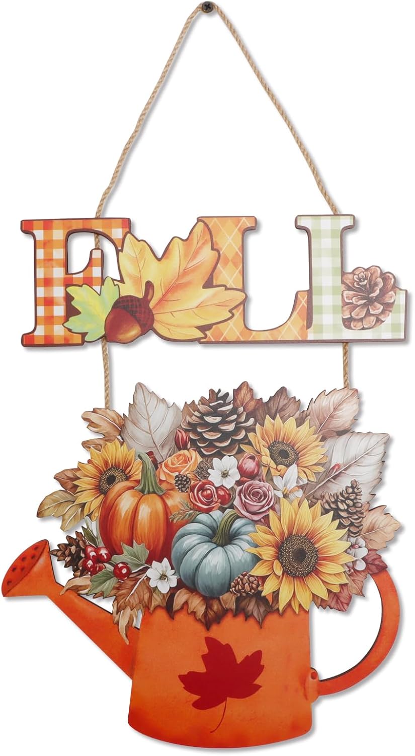 Autumn Rustic Thanksgiving Decorative for Porch(Orange Fall)