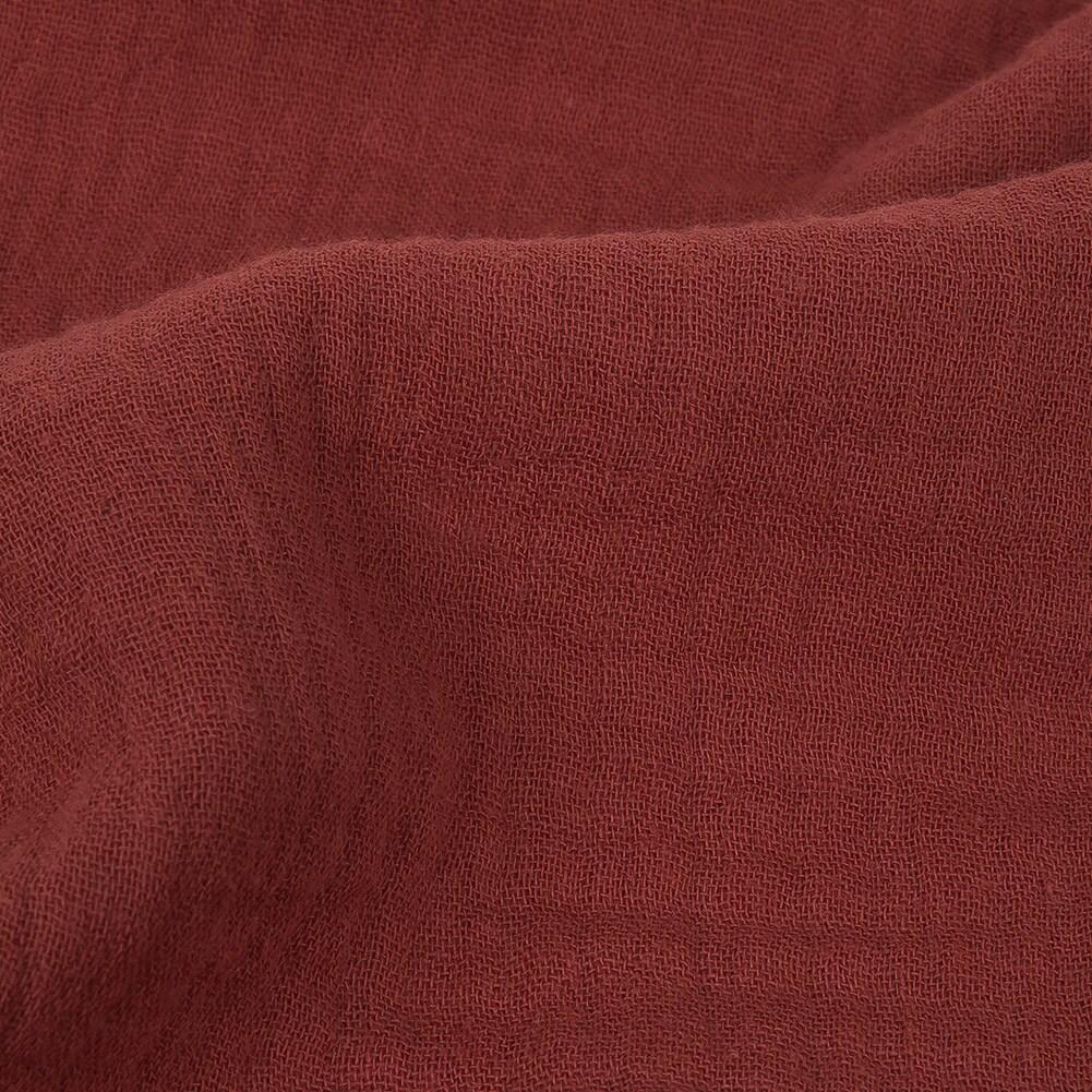 1 Yard Rosewood Double Cotton Gauze Fabric Lightweight Soft Breathable Summer Material 50 inch Width
