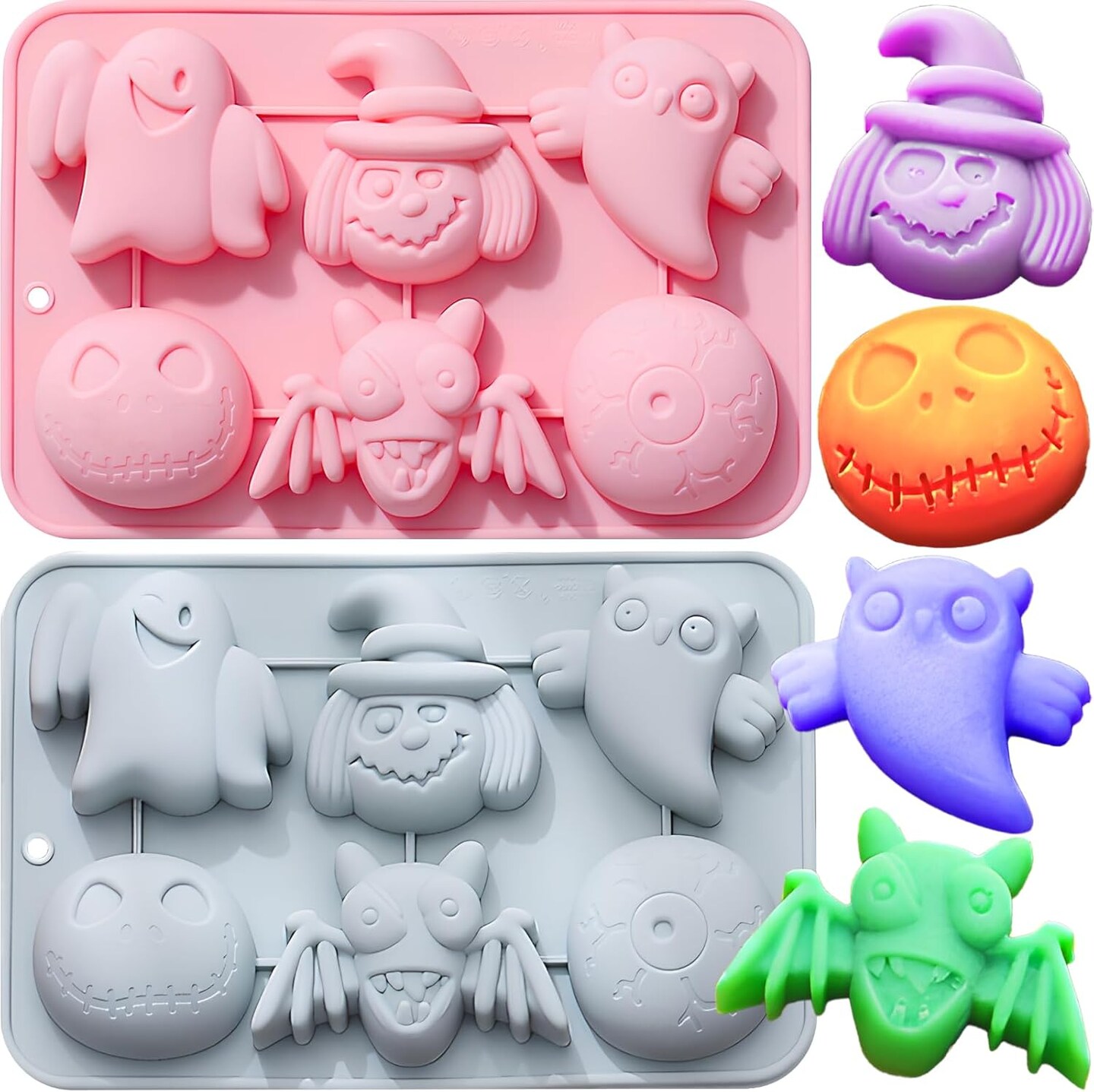 Halloween Silicone Molds Halloween Chocolate Molds(Ghost eyes)
