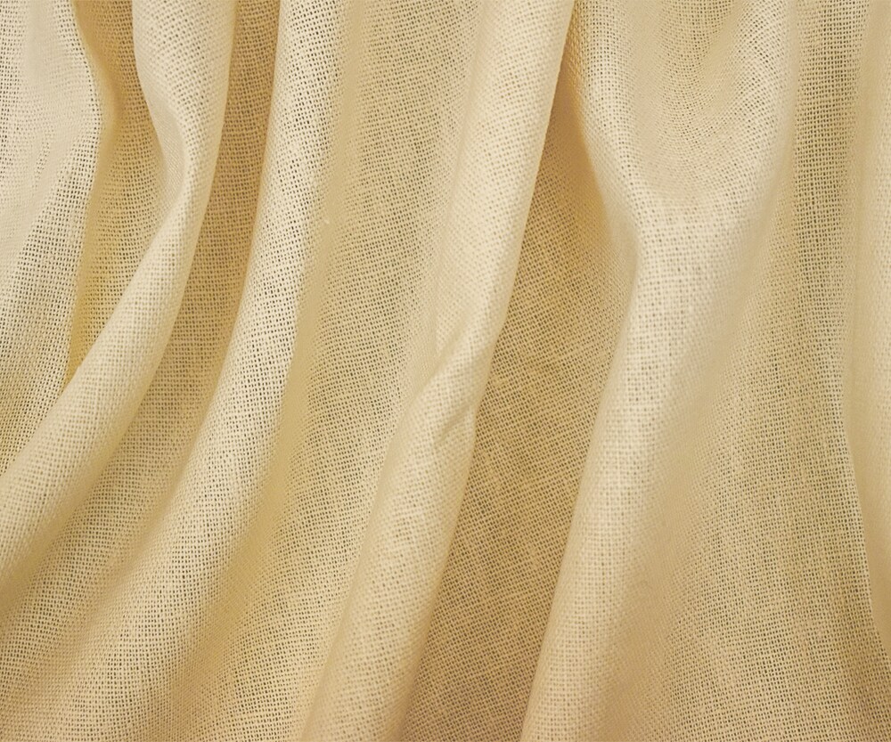 Light Natural Beige Solid Linen Woven Shirting Fabric By the Yard