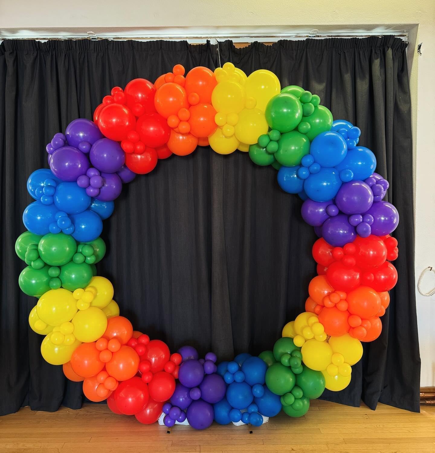 12 Inch Bright Color Yellow Orange Hot Pink Teal Blue Confetti Balloon(Rainbow)