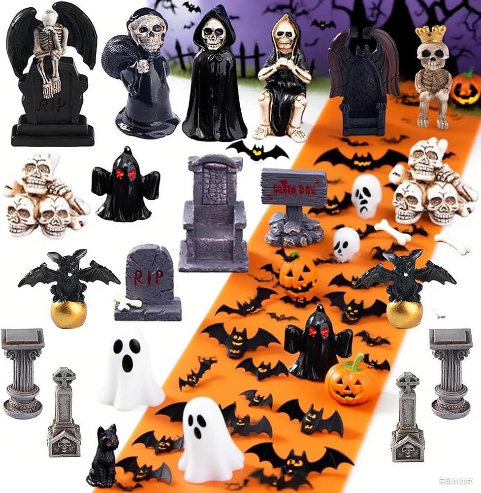 30 Pcs Halloween Miniature Figurines