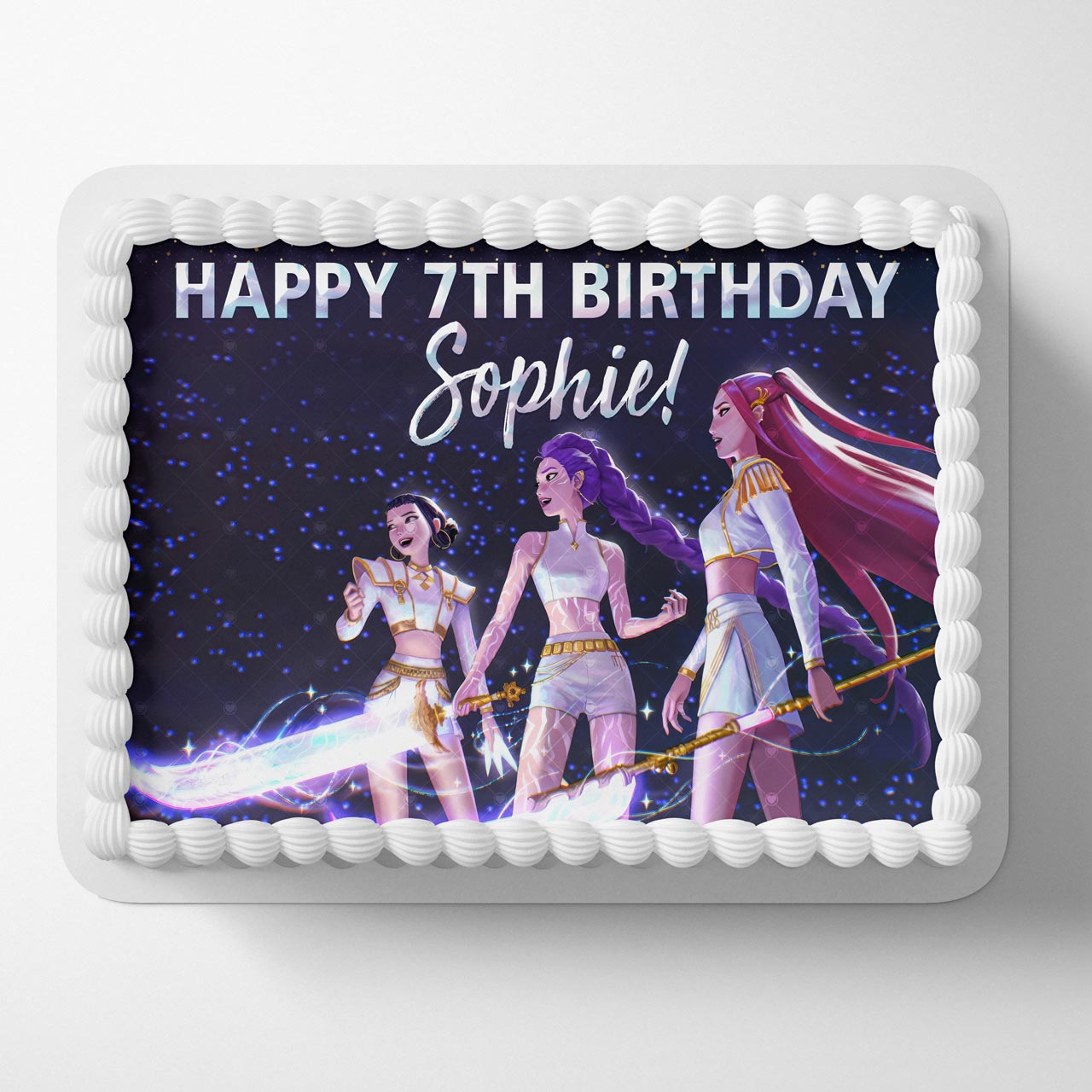 K Pop Team Girls Cute G Edible Cake Image Topper Birthday Cake