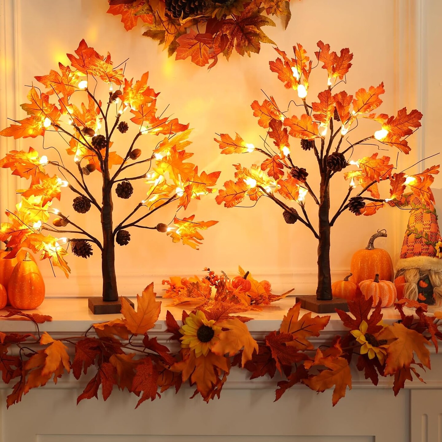 Fall Decorations for Home (2pcs Fall Tree)