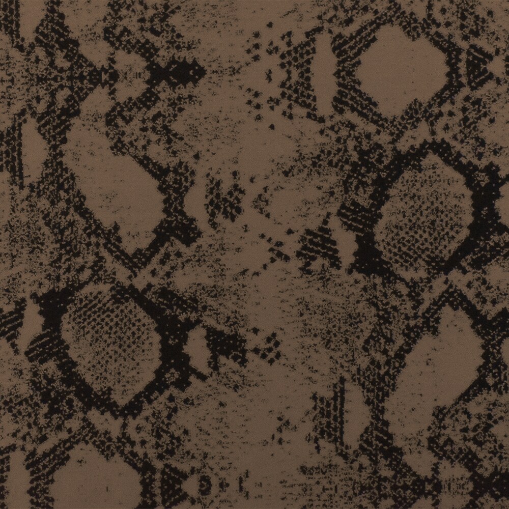Brown-Black Famous Maker Reptile Poly Stretch Jacquard Yoga Knit Fabric By the Yard