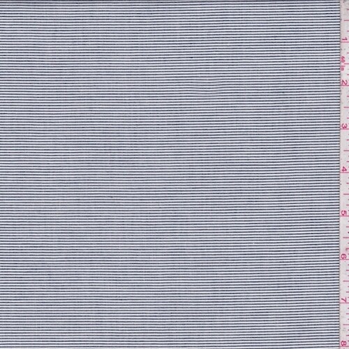 Onyx/White Cotton Ribbed Ottoman Woven Decor Fabric By the Yard