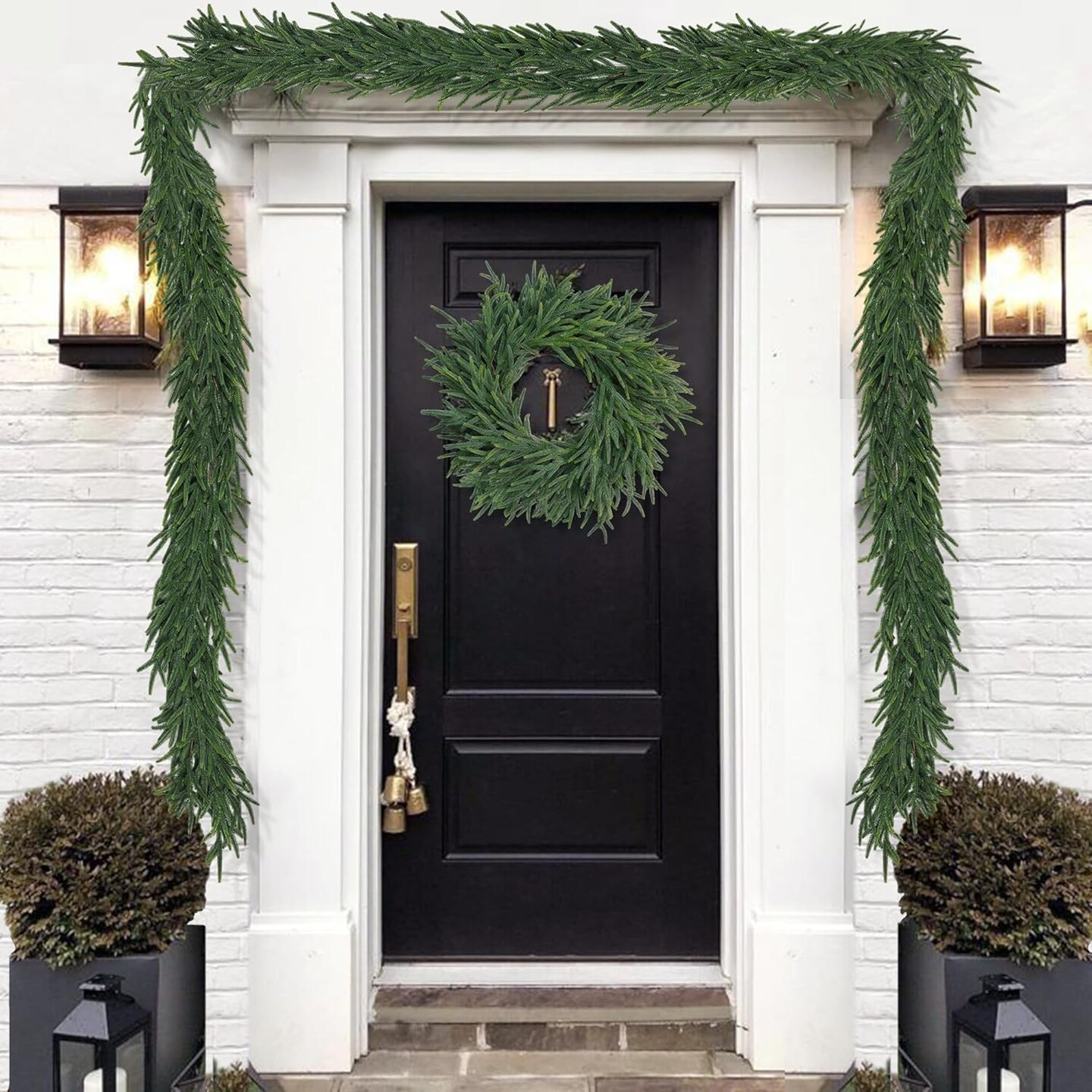 Realistic Thick and Lush Christmas Garland (Green)