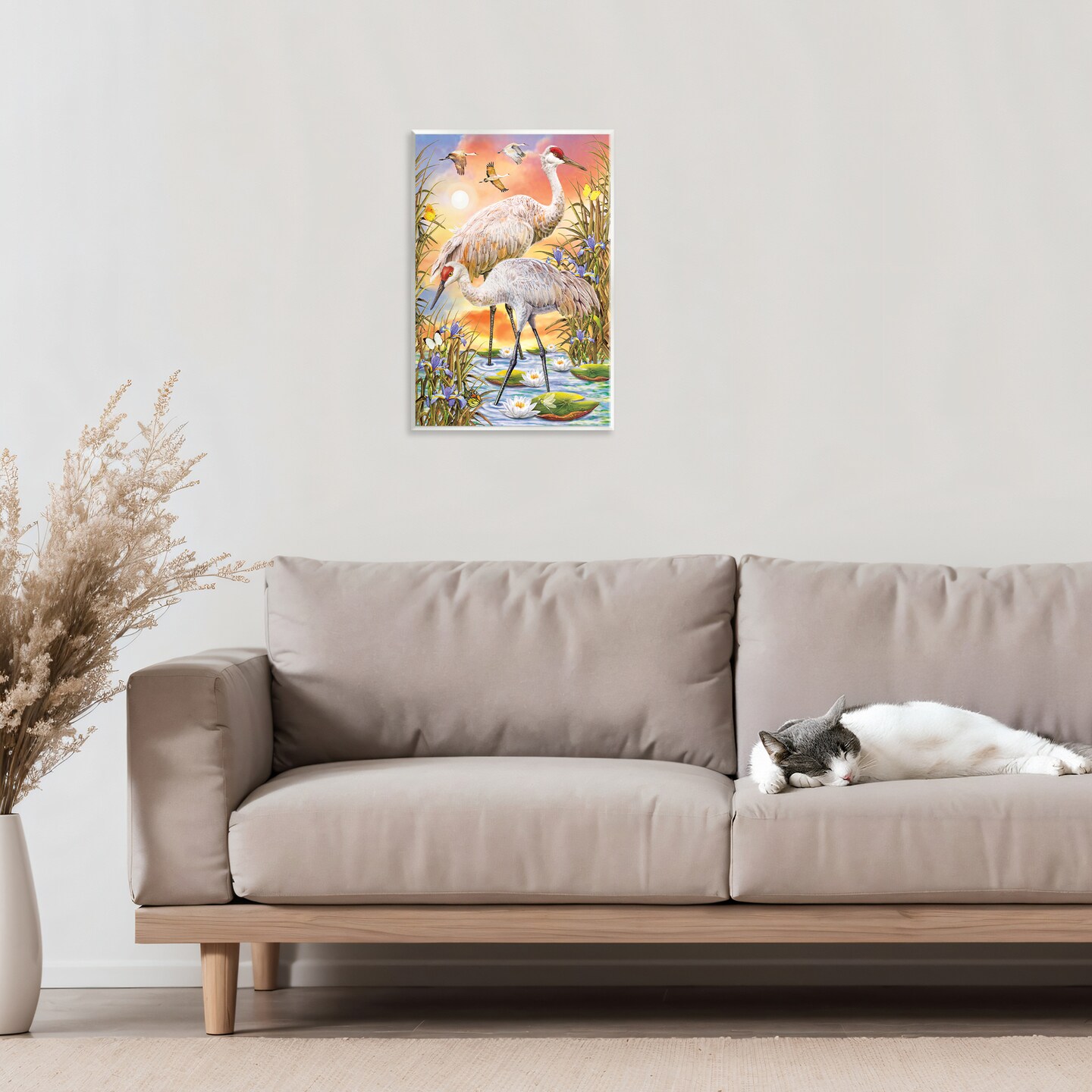 Stupell Industries Sandhill Cranes at Sunset Wall Plaque, design by Rosiland Solomon