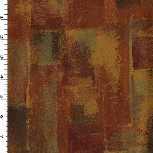 Brown/Multi Chris Stone Abstract Printed Twill Decor Fabric By the Yard