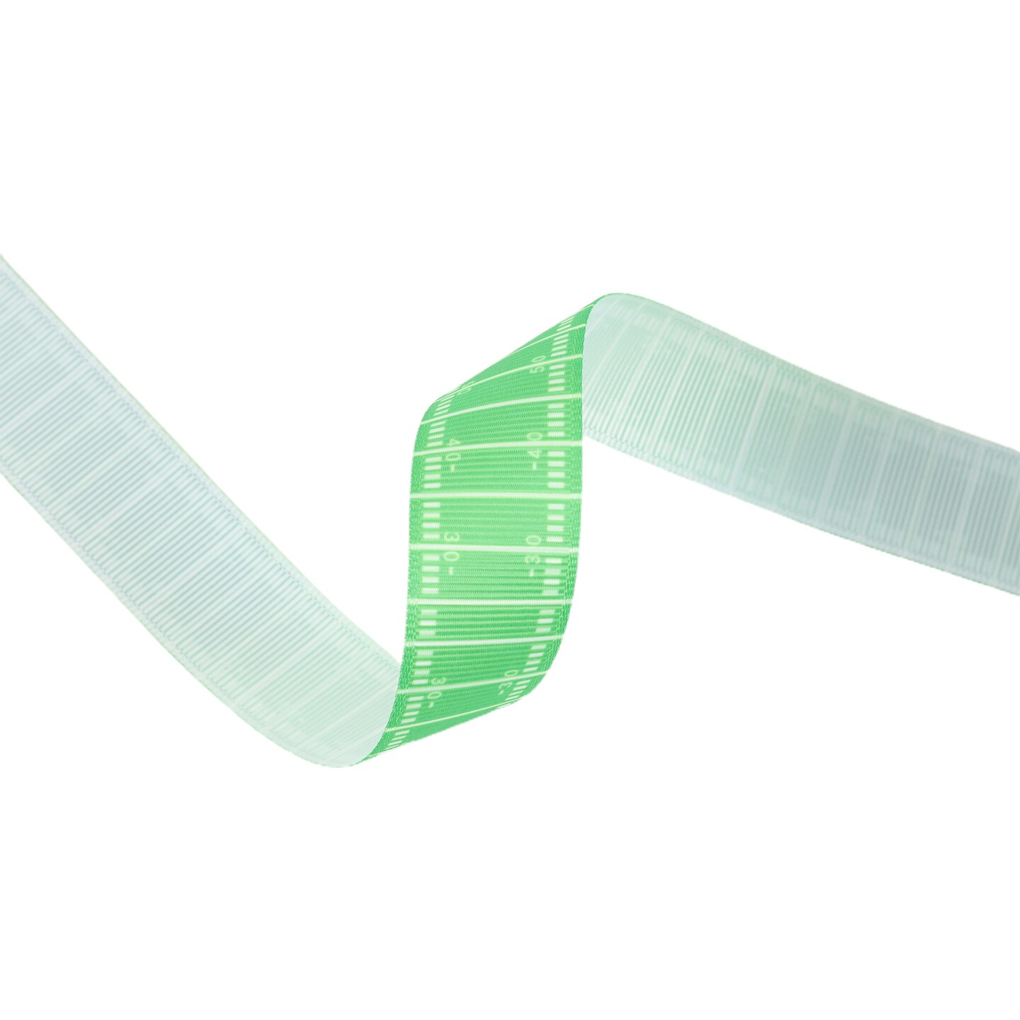 LaRibbons 7/8" Printed Grosgrain Ribbon | Football Field on Green | 25 Yard Roll